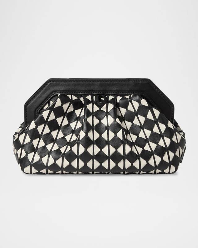 Secret Mini Mosaic Leather Clutch Bag with Chain